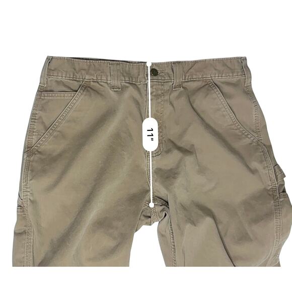 Carhartt B324 Relaxed Fit Carpenter Khaki Work Pants 36x30 Twill Utility Canvas - Picture 5 of 10